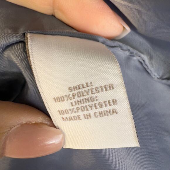 Breckenridge women’s sz. Large soft blue light weight jacket, long line #3743 - Picture 7 of 8